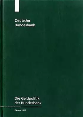 Couverture du produit · Die Geldpolitik der Bundesbank