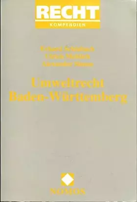 Couverture du produit · Umweltrecht Baden-Württemberg