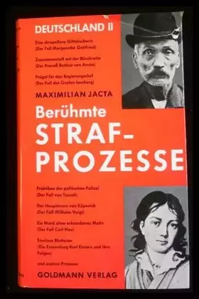 Couverture du produit · Berühmte Strafprozesse. Deutschland II.