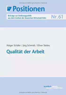 Couverture du produit · IW-Positionen 61: Qualität der Arbeit