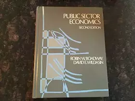 Couverture du produit · Public sector economics