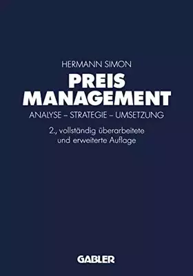 Couverture du produit · Preismanagement: Analyse - Strategie - Umsetzung
