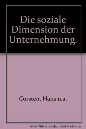 Couverture du produit · Die soziale Dimension der Unternehmung