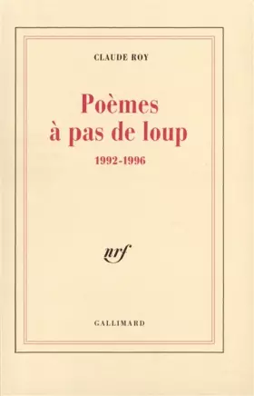 Couverture du produit · Poèmes à pas de loup, 1992-1996