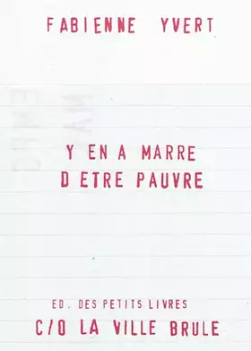 Couverture du produit · Y en a marre d'être pauvre