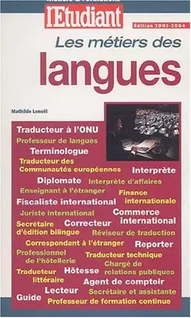 Couverture du produit · Les métiers des langues