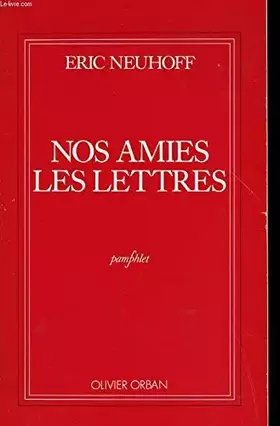 Couverture du produit · Nos amies les lettres