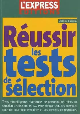 Couverture du produit · Réussir ses tests de sélection
