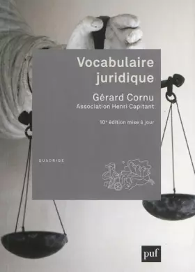 Couverture du produit · Vocabulaire juridique
