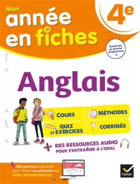Couverture du produit · Anglais 4e: fiches de révision collège