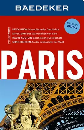 Couverture du produit · Baedeker Reiseführer Paris: mit GROSSEM CITYPLAN