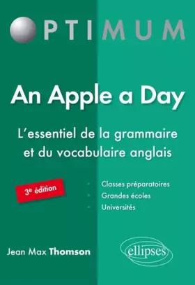Couverture du produit · An Apple a Day l'Essentiel de la Grammaire et du Vocabulaire Anglais