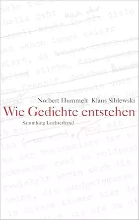 Couverture du produit · Wie Gedichte entstehen