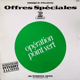 Couverture du produit · Disque Pilote - Offres Spéciales - Opération Point Vert - Automne 1979