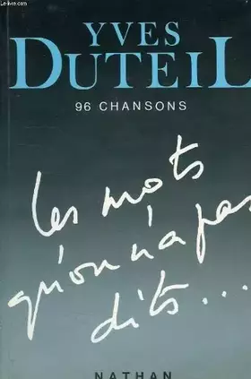 Couverture du produit · Les mots qu'on n'a pas dits