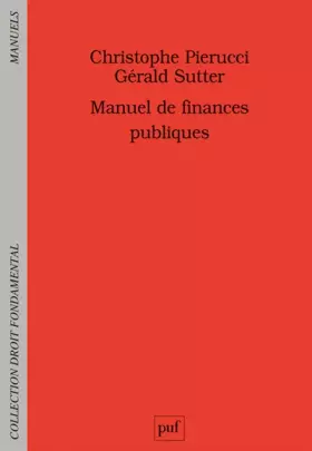 Couverture du produit · Manuel de finances publiques
