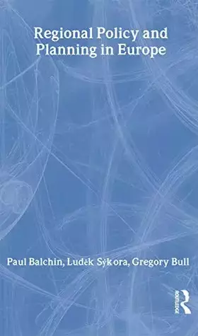 Couverture du produit · Regional Policy and Planning in Europe