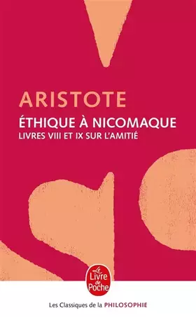Couverture du produit · Ethique a nicomaque livre 8 et 9