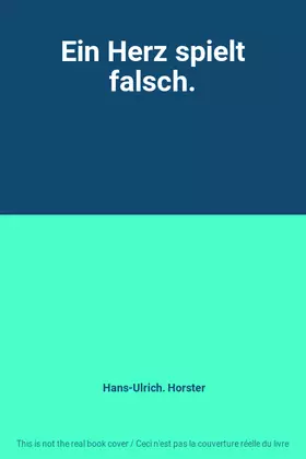 Couverture du produit · Ein Herz spielt falsch.
