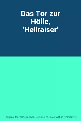 Couverture du produit · Das Tor zur Hölle, 'Hellraiser'