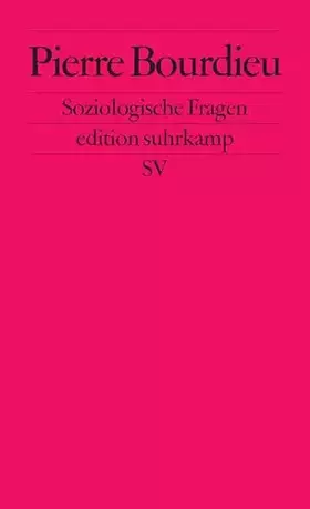 Couverture du produit · Soziologische Fragen (edition suhrkamp)