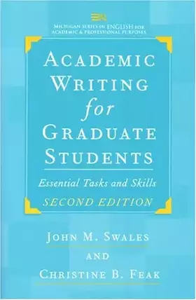 Couverture du produit · Academic Writing for Graduate Students: Essential Tasks and Skills