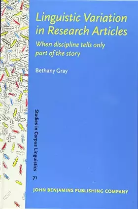 Couverture du produit · Linguistic Variation in Research Articles: When discipline tells only part of the story: 71