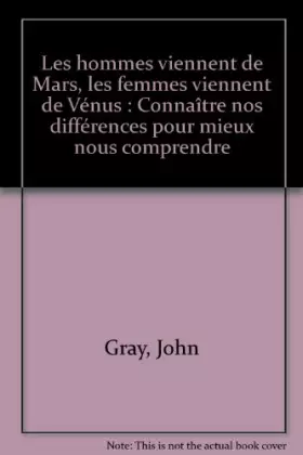 Couverture du produit · Les hommes viennent de Mars et les femmes de Vénus