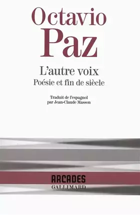 Couverture du produit · L'Autre Voix : Poésie et fin de siècle