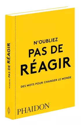 Couverture du produit · N'oubliez pas de réagir : Des mots pour changer le monde