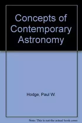 Couverture du produit · Concepts of Contemporary Astronomy