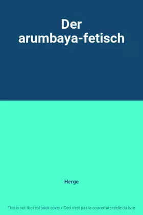 Couverture du produit · Der arumbaya-fetisch