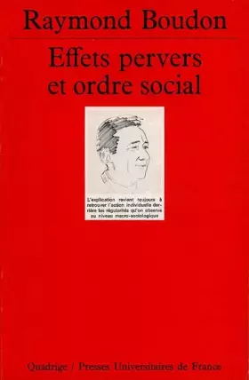 Couverture du produit · Effets pervers et ordre social