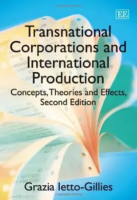 Couverture du produit · Transnational Corporations and International Production: Concepts, Theories and Effects: Second Edition