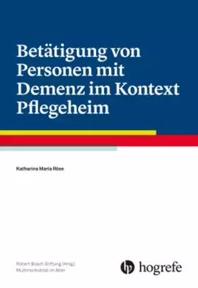 Couverture du produit · Betätigung von Personen mit Demenz im Kontext Pflegeheim
