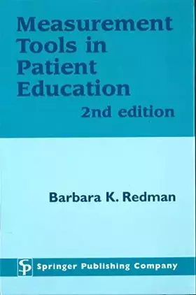 Couverture du produit · Measurement Tools in Patient Education, Second Edition