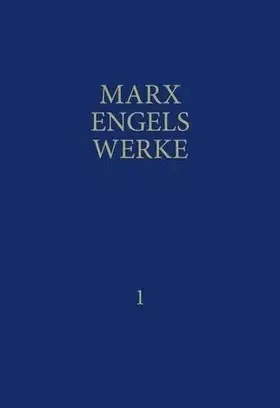 Couverture du produit · MEW / Marx-Engels-Werke Band 1