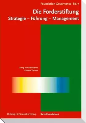 Couverture du produit · Die Förderstiftung: Strategie - Führung - Management