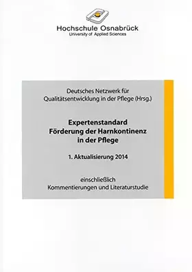 Couverture du produit · Expertenstandard Förderung der Harnkontinenz in der Pflege