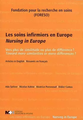Couverture du produit · Les soins infirmiers en Europe