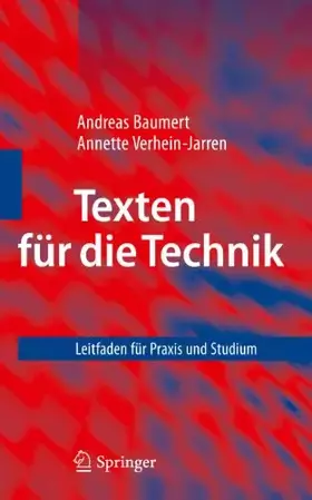 Couverture du produit · Texten für die Technik: Leitfaden für Praxis und Studium