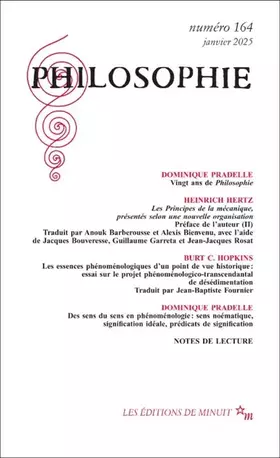 Couverture du produit · Philosophie 164 (164)