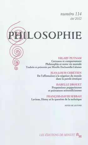 Couverture du produit · Philosophie 114