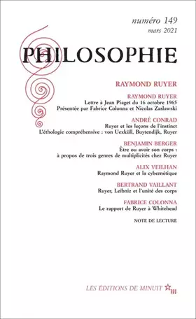Couverture du produit · Philosophie 149