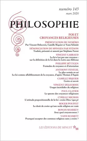 Couverture du produit · Philosophie 145