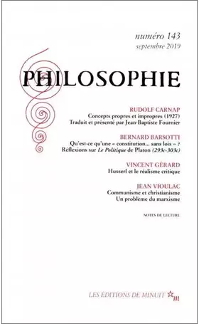 Couverture du produit · Philosophie 143