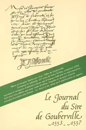 Couverture du produit · Le journal du sire de Gouberville
