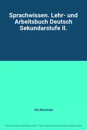 Couverture du produit · Sprachwissen. Lehr- und Arbeitsbuch Deutsch Sekundarstufe II.