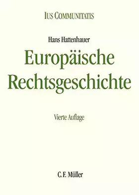 Couverture du produit · Europäische Rechtsgeschichte (Ius Communitatis)