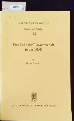 Couverture du produit · Das Ende der Planwirtschaft in der DDR